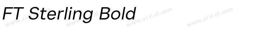 FT Sterling Bold字体转换